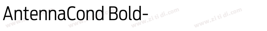 AntennaCond Bold字体转换